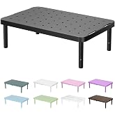 WALI Computer Monitor Stand for Desk, Adjustable Laptop Riser, up to 44 lbs | Monitor Riser Under-Desk Storage, Fits Monitors, Laptops, Printers, for Home, Office, School Supply (PTT001-B), 1 Pack, Black