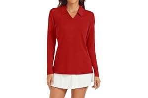 Ivicoer Womens Golf Shirt Polo Short Sleeve,Sleeveless,Long Sleeve Tennis Collared Top Dry Fit Athletic Clothes for Ladies
