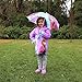 Disney Girls' Little Assorted Characters Slicker and Umbrella Rainwear Set, Frozen Purple, Age 4-5