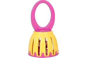 Oval Handle Baby Cage Bells Shaker Toy Safe Early Training Handheld Handle Styles Detachable Bells For Child Baby