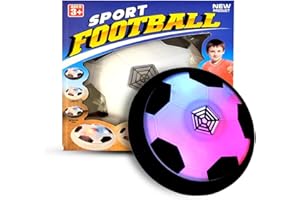 Exec-U-Gift Hover Soccer Ball Kids Toys - Battery Operated Air Floating Soccer Ball with Colorful Led Light - Indoor Outdoor Hover Ball Game for Age 3 4 5 6 7 8-16 Year Old Boys Girls