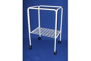 YML Bird Cage Stand Color: White, Size: 28.5" H x 14" W x 18" D
