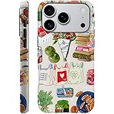 Compatible with iPhone 17 Pro,Durable & Shockproof Phone Case Cover Design - Summer Vegetable Book Collage