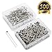 SUBANG 500 Pieces Sewing Pins 38mm Glass Ball Head Pins for Dressmaking Jewelry Components Flower Decoration,Black&White