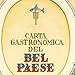 Gourmet Italy | Carta Gastronomica de Bel Paese circa 1949 by Vsevolod Niculin Cosmographus | Vintage Art Print Wall Decor | 24 x 32 inches (610 x 813 mm)