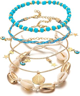 Todidaf 5 Lagen Fusskettchen Damen Armbander Fur Frauen Madchen