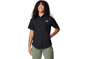 Columbia Women's Tamiami II Short Sleeve Shirt, Black, X-Small