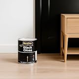 Rustins Black Gloss Paint 250ml Fast-Drying Water-Based Coating view 3