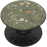 Sage Green Wildflower Floral Botanical Cottagecore PopSockets Adhesive PopGrip