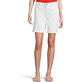 NYDJ Women's Ella Shorts With Sideseam Slits In Optic White