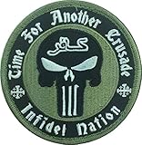 Patch Squad Men's Punisher Time For Another Crusader Infidel Nation Morale Patch