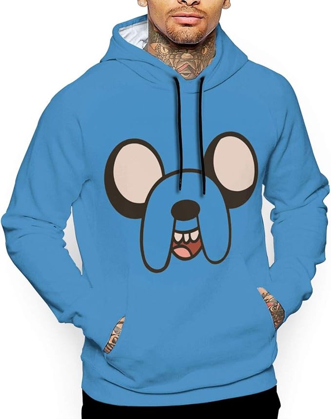Jake The Dog Men's Pullover Hoodie Long Sleeve Casual