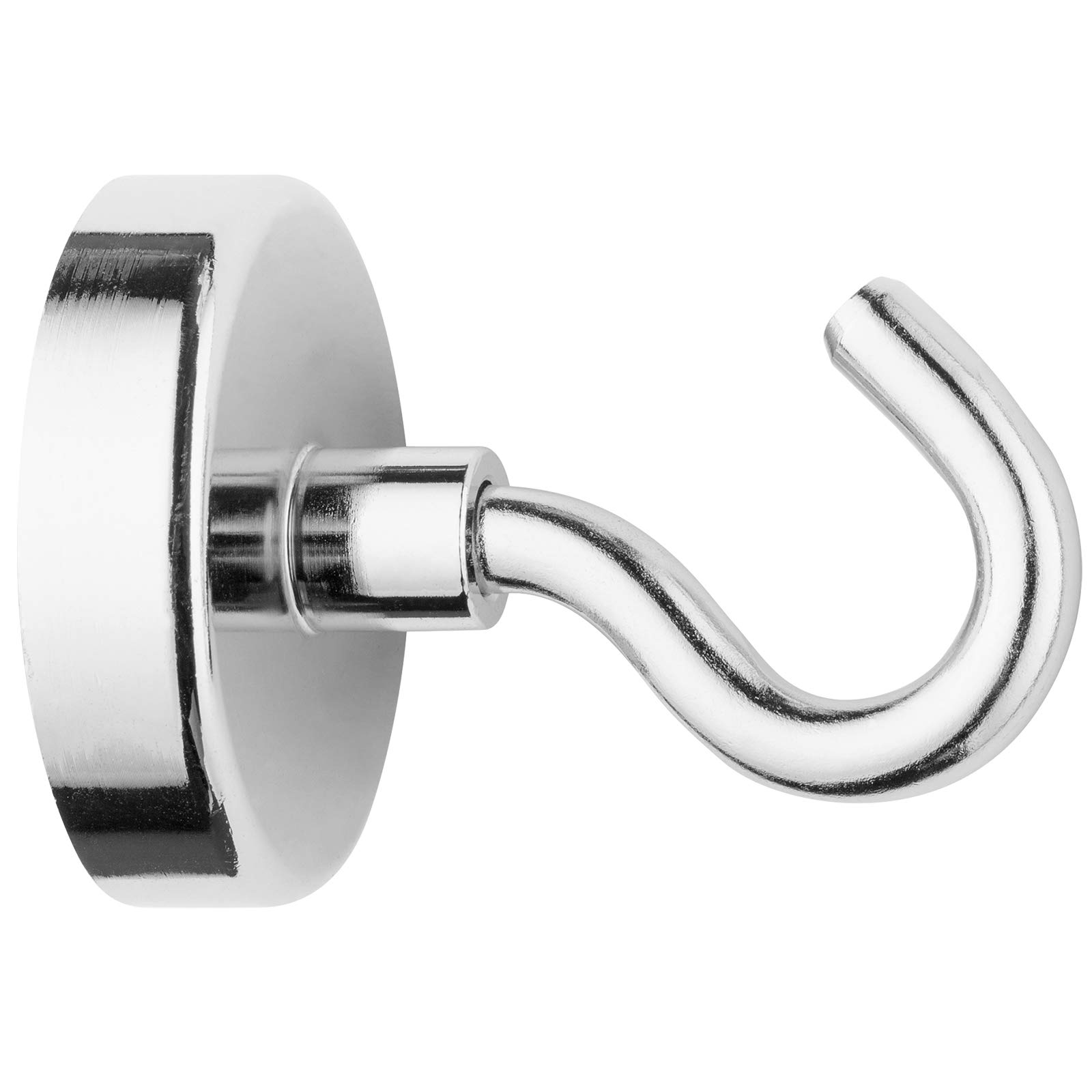Westcott E-10830 00 Magnetic Hook Neodymium 48 mm Holds up to Approx. 60 kg, Silver
