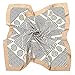 Silk Like Scarf Square Satin Hair Scarf Fashion Stripe Neck Scarfs for Women Beige 27'' x 27''