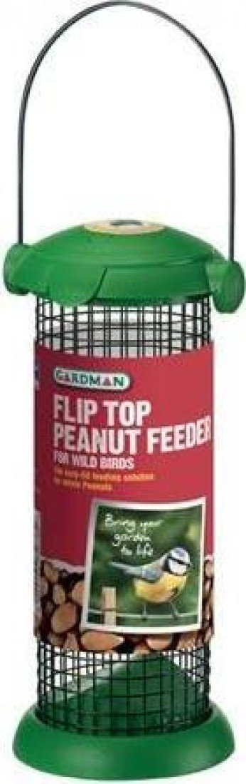 Gardman A01231 Flip Top Peanut Feeder Bird, Green โ image 1