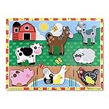 Kitchen MELISSA & DOUG FARM CHUNKY PUZZLE (Set of 12) Book