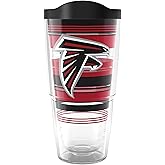 Tervis NFL Atlanta Falcons - Hype Stripes Made in USA Double Walled Insulated Tumbler Travel Cup Keeps Drinks Cold & Hot, 24oz, Classic