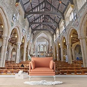 Wall Murals for Bedroom Beautiful Great Church Removable Wallpaper Peel and Stick Wall Stickers - 66x96 inches