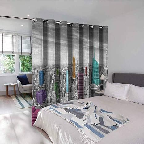 Amazon Com New York Pattern Custom Gromets Curtain Separate