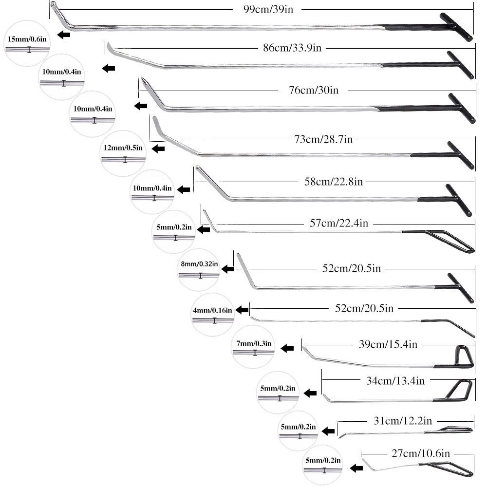 Super PDR 149pcs Auto cuerpo equipo de reparación de abolladuras ...