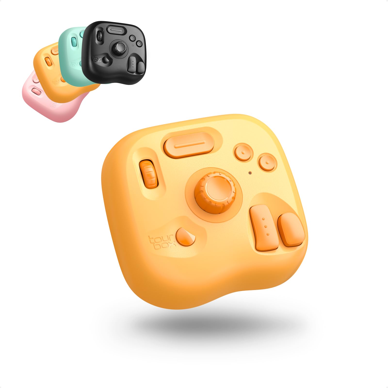 Photo 1 of TourBox Lite Bluetooth Oasis Series - Compact Editing Keyboard, Macro Controller with Custom Software for Digital Artist, Photographer, Editor, and Content Creator, Color Your Efficiency(Sunny Yellow)