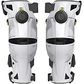 X8 Knee Braces (M, White/Acid Yellow)