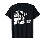 Boxing T-Shirt, Jab Cross Hook Uppercut Boxer Tee
