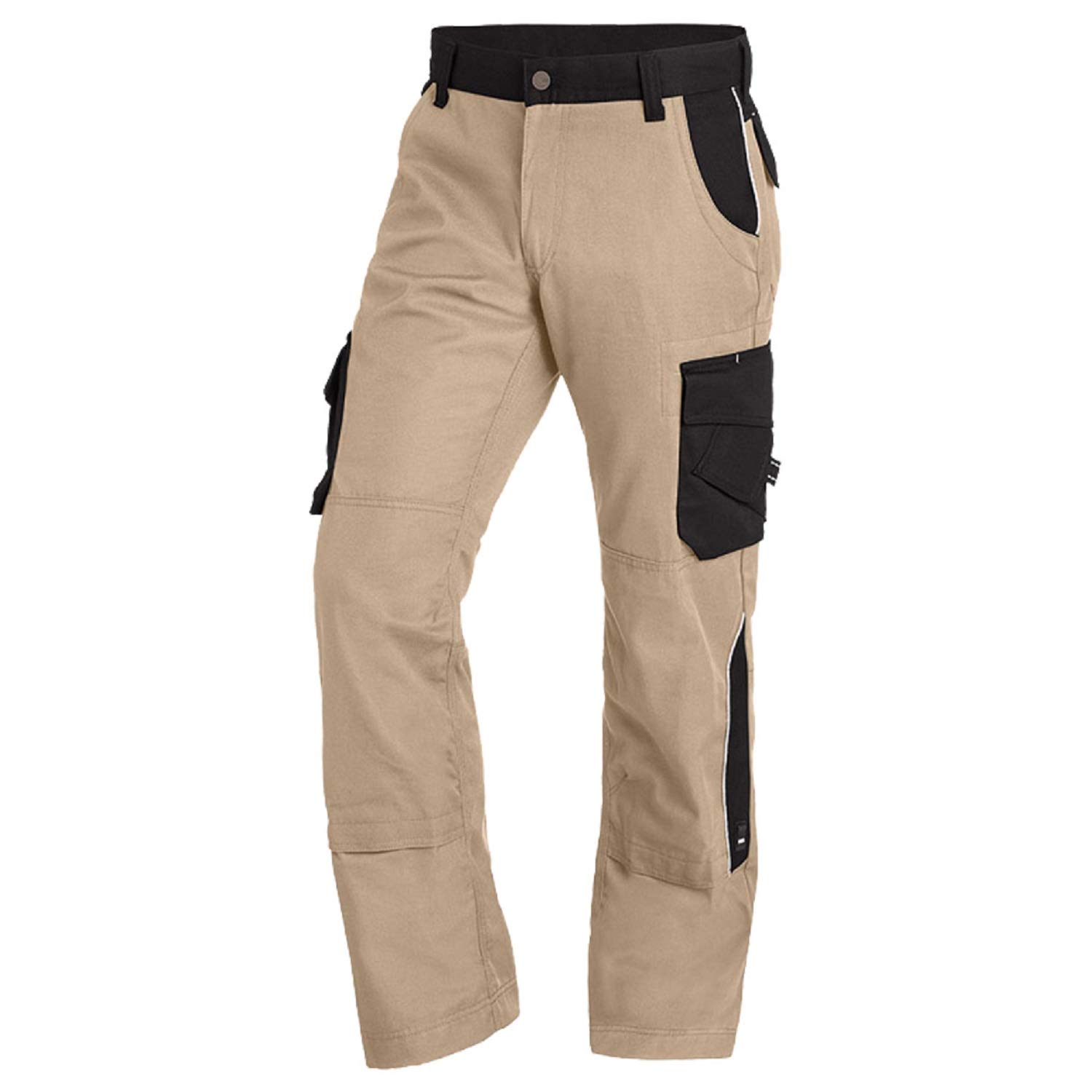 FHB 130430-1320-84 Size 84 "Bruno" Work Trousers - Beige/Black