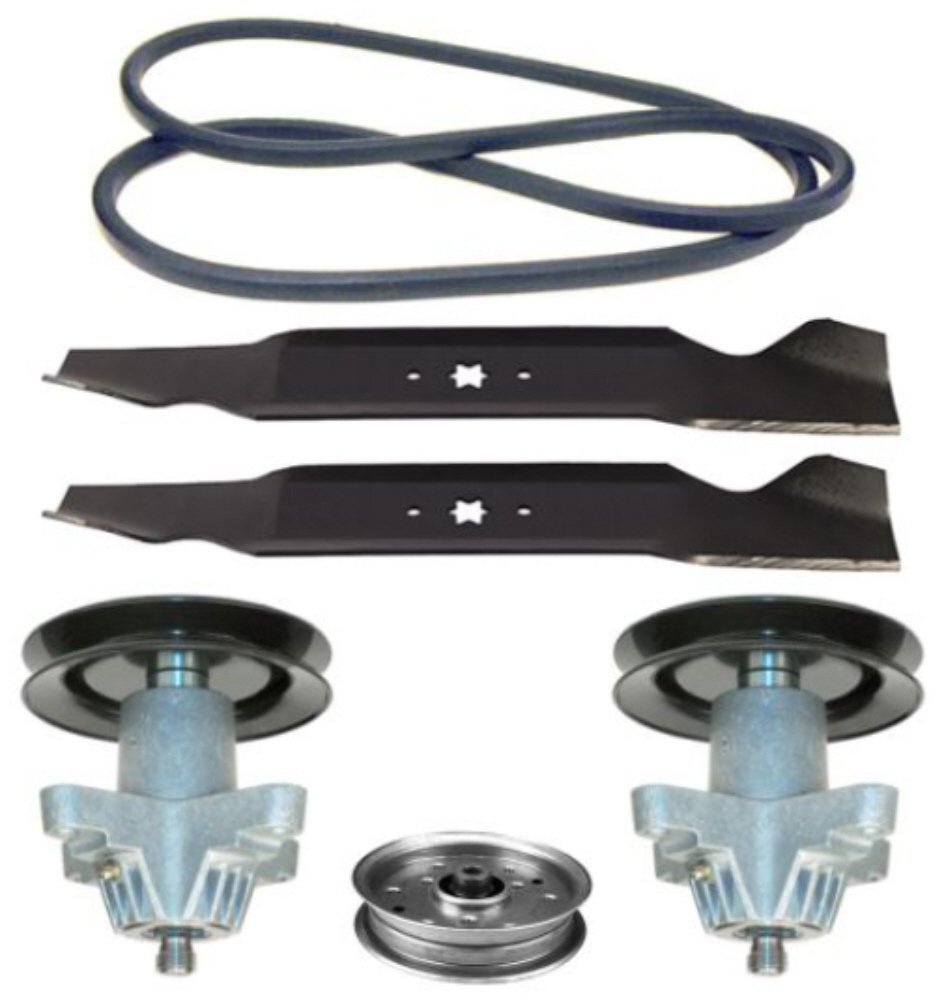 Bolens 38 Mower Deck Parts Rebuild Kit Spindle Assemblies Blades Belt