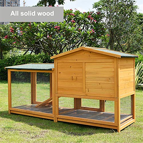 JHKGY Hühnerstall Hühnerstall Aus Holz,Hühnerstall Kaninchenstall Käfig Henne Holzhaus,Mit Lüftungstür, Abnehmbares… – Bild 5
