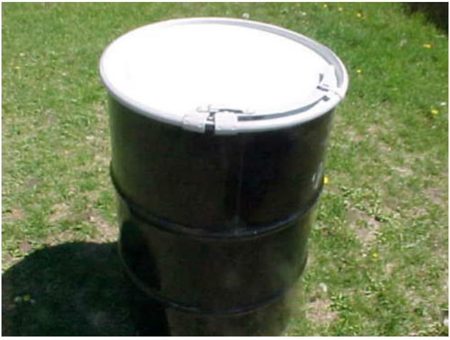 55 gallon Metal steel barrel barrels open top removable
