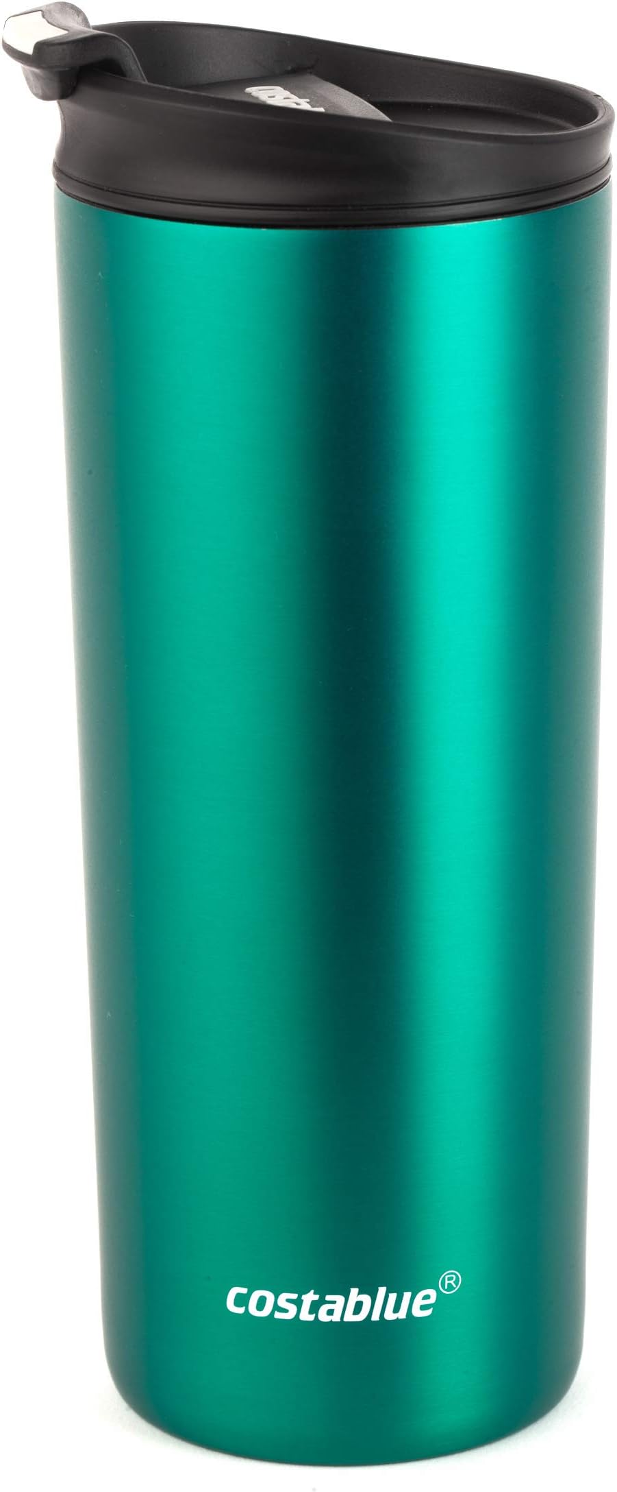 Costablue Vacuum Insulated Stainless Steel Travel mug , 16 Oz Easy to clean and leak proof lid, Color Matte Green