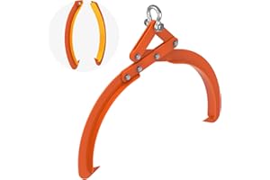 Insaga 18'' Log Tongs 2 Claw Timber Claw Hook, Heavy Duty Grapple Timber Claw Log Lifting Tongs, Enhanced Logging Tongs, Log Grapple for Safe and Easy Log Handling