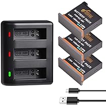Amazon Com Replacement Osmo Action Battery Pickle Power Dji Osmo Action Battery 3pcs And Usb Rapid 3 Channel Charger For Dji Osmo Action Camera As Dji Ab1 Battery Dji Osmo Ab1 Battery Osmo Action