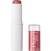 Revlon PhotoReady Insta Blush, 320 Berry Kiss, 0.31 oz | Creamy blush stick for a natural-looking glow. Glides on evenly and blends easily. All-day hydration.