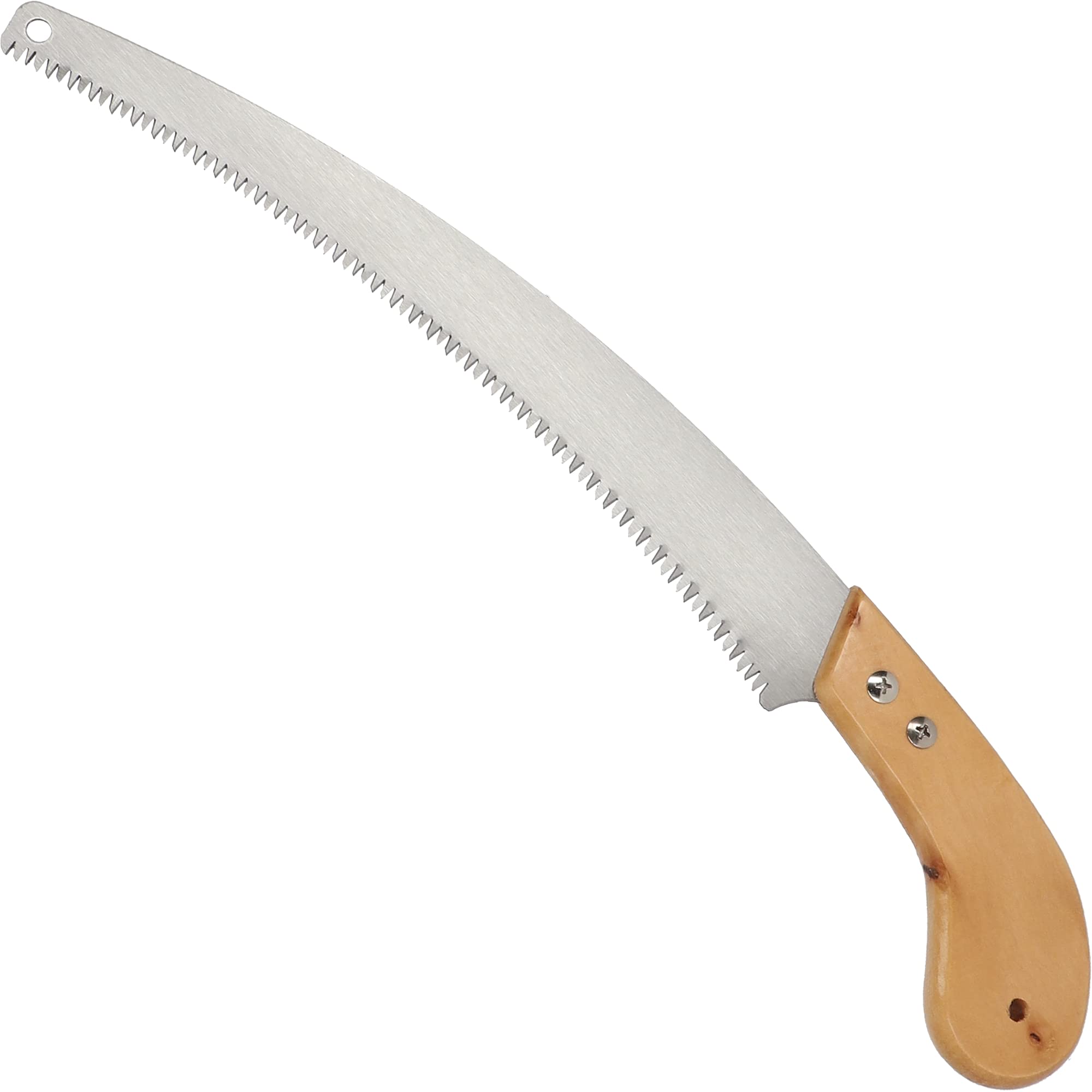 KADAX Garden saw, blade length 330 mm, hand saw with wooden handle, saws, pruning saw, steel saw blade, comfortable grip