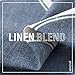 jinchan Curtains Blue Linen Living Room Drapes Light Filtering Moroccan Tile Print Window Treatment for Bedroom Curtain Flax Textured Geometry Lattice Grommet Dining Room 63 Inch Length 2 Panels