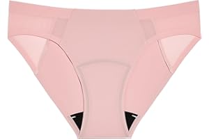 KNIX Women Leakproof Period Underwear No-Show Mesh Bikini – Light Flow Protection, Absorbs 1–3 Regular Tampons