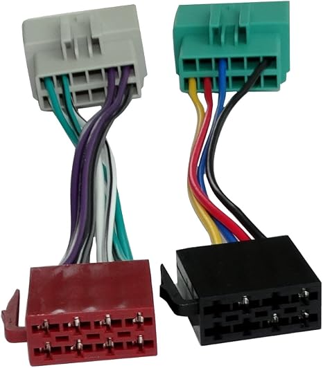 AERZETIX C11033 Connecteur ISO 8 Pins - Adaptateur Faisceau Autoradio Voiture