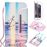 iPhone 6 Plus 5.5 inch Wallet Case, Nancy's shop Premium Ultra Slim Hybrid Series Scratch Proof Shock Absorbing PU Leather Flip Cover Folio with Foldable Stand Magnetic Card Slot Holder Bumper (Pink)