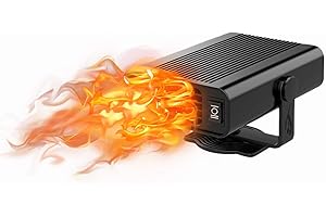 JXGKL 2025 Upgraded Car Heater, Portable Car Heater 12V150W Auto Heater Fan,2in1 Fast Heat Fan or Cool,Auto Car Heater Fast Heating360Degree Rotary Defogger Defroster (JX-12)