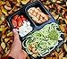 Gardo Meals 3 Compartment Food Containers with Airtight Lid and Sauce Cups, Bento Box, Lunch Box for Meal Prep, 21 Day Fix and Portion Control (Pack of 10)