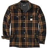 Carhartt Men's 106354 Relaxed Fit Flannel Sherpa-Lined Shirt Jac