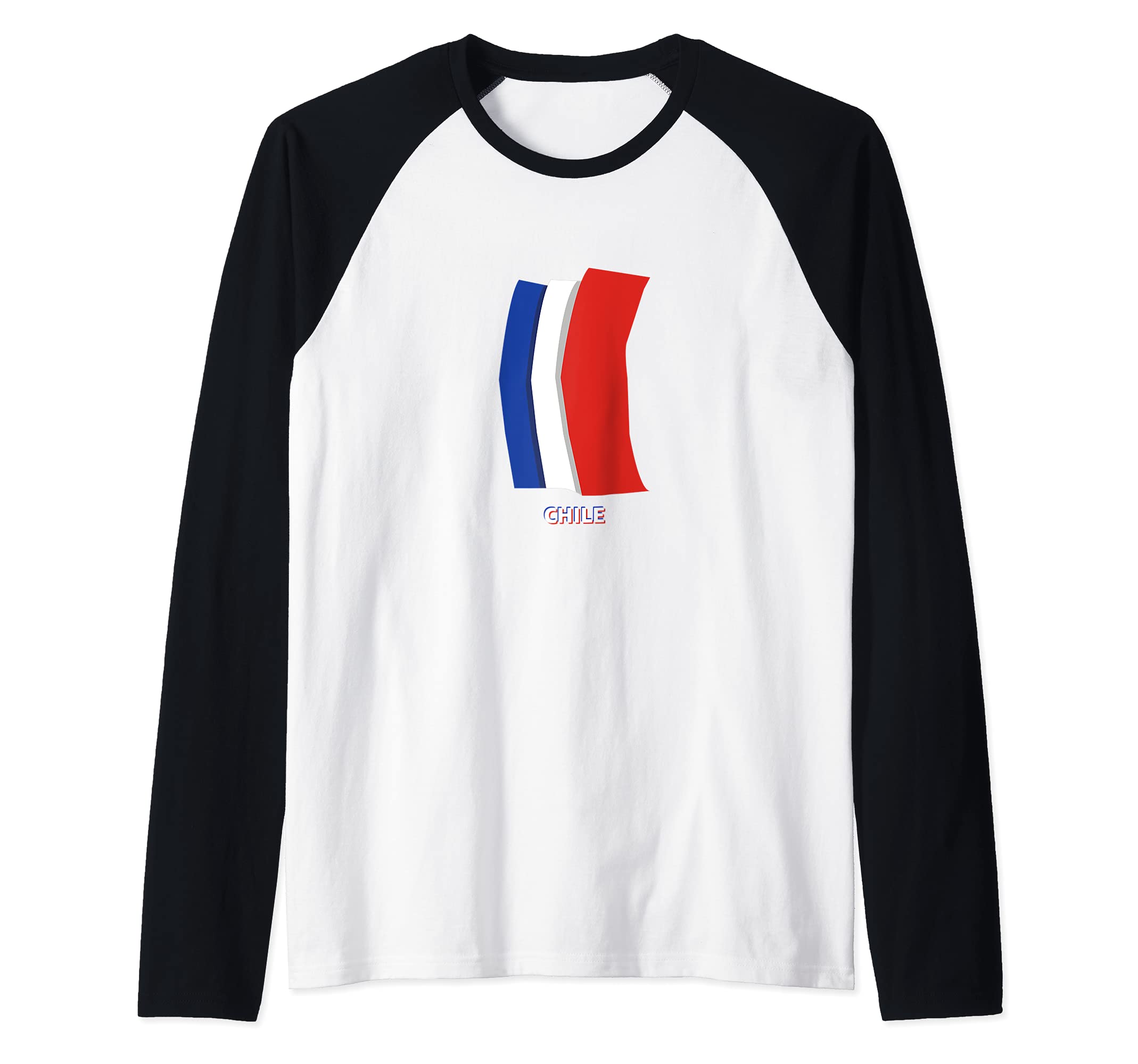 Flag Chile Raglan Baseball Tee