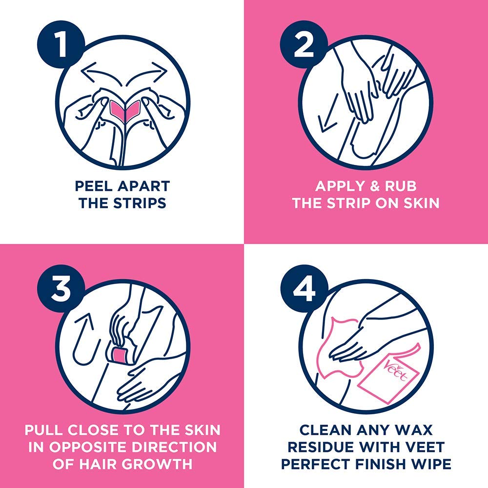 Veet Ready To Use Wax Strips Normal x 40