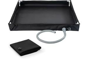 Camping Shower Pan | Foldable Shower Base,Bathing Base for Backpacking - Lightweight Temporary Shower Stall Foldable Basin wi