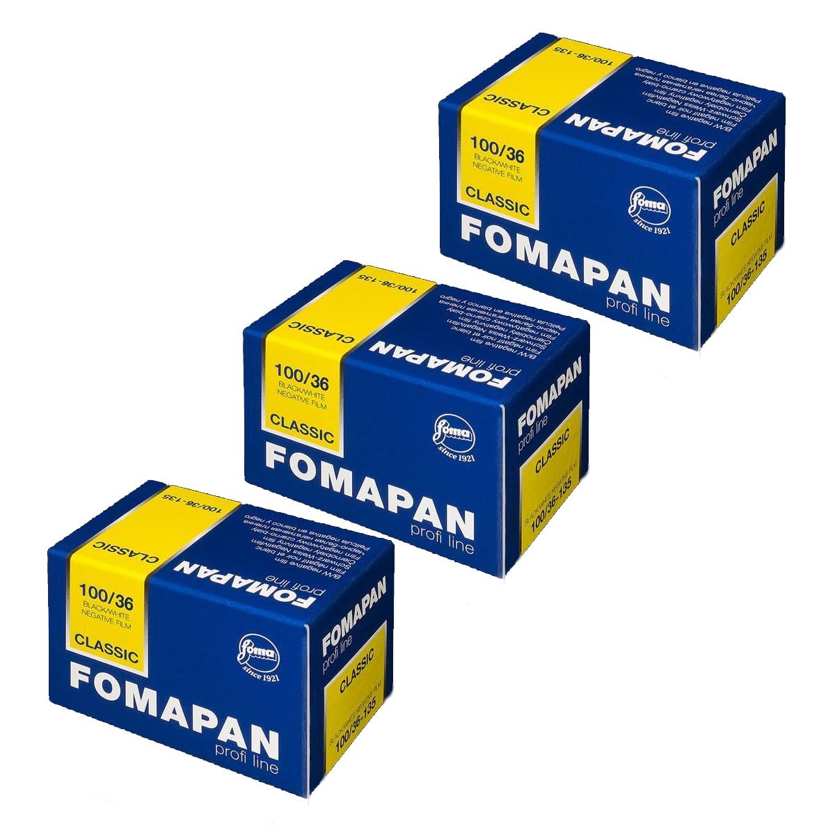 Fomapan 100ASA 135-36 Pack Of Three