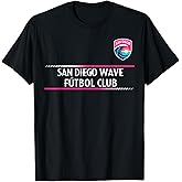 Officially Licensed San Diego Wave Soccer NWSL Apparel T-Shirt