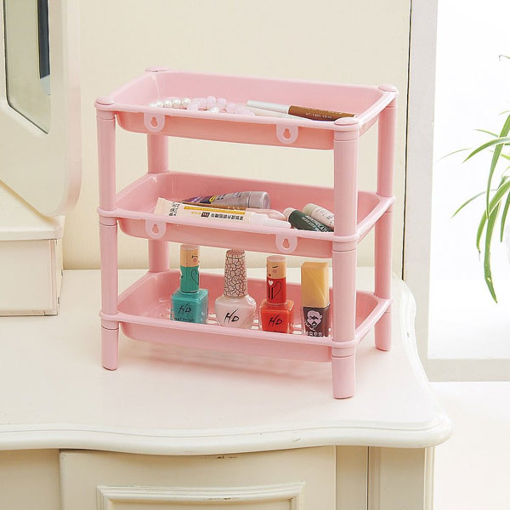 Creative desktop three-tier rack/small sort/storage storage shelf/Office Assistant Desktop Storage rack-C