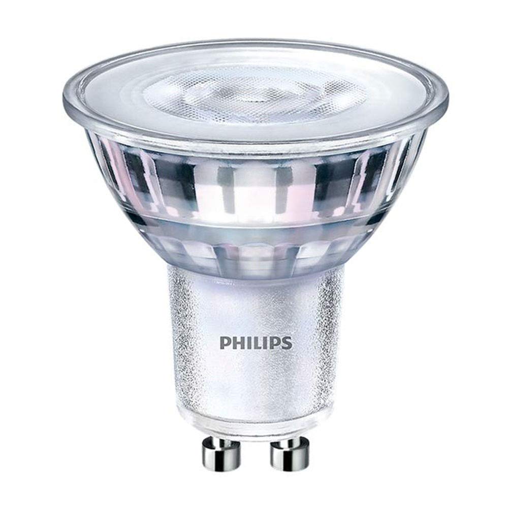 Philips CorePro LED GU10 Spotlight 4W (50W Halogen Replacement), Dimmable LED Bulb, 3000K Neutral White, 80 CRI, 36° Beam Angle, Energy Efficient Downlight Lamp, Long Life, UK GU10 Fitting